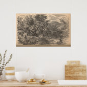De Adirondacks in de Olden Times Poster (Keuken)