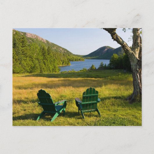 De Adirondackstoelen op het gazon van de Jordan Briefkaart (Voorkant)