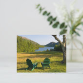 De Adirondackstoelen op het gazon van de Jordan Briefkaart (Staand voorkant)