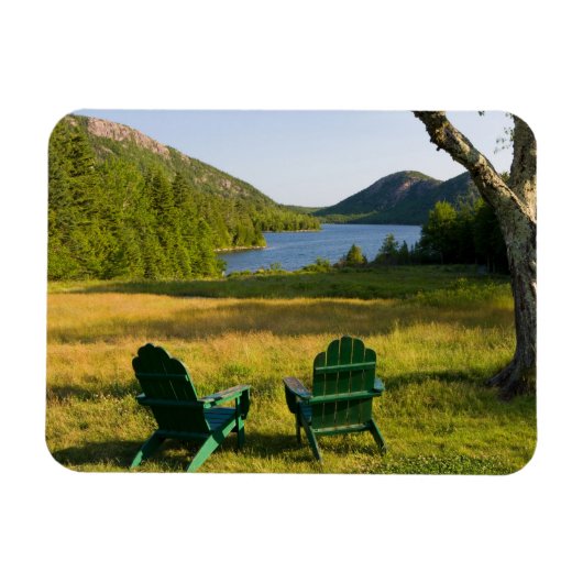 De Adirondackstoelen op het gazon van de Jordan Magneet (Horizontaal)