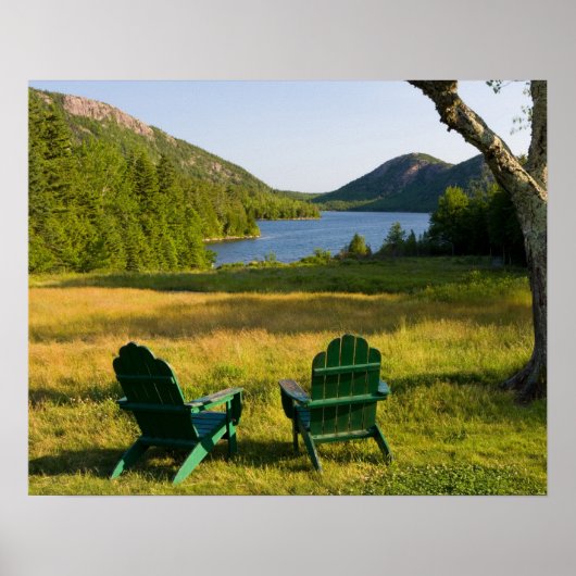 De Adirondackstoelen op het gazon van de Jordan Poster (Voorkant)