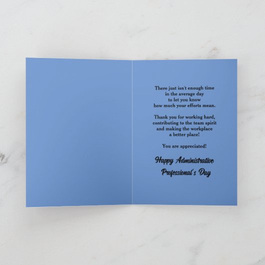 De administratieve professionals 2025 bedankkaart (Binnen)