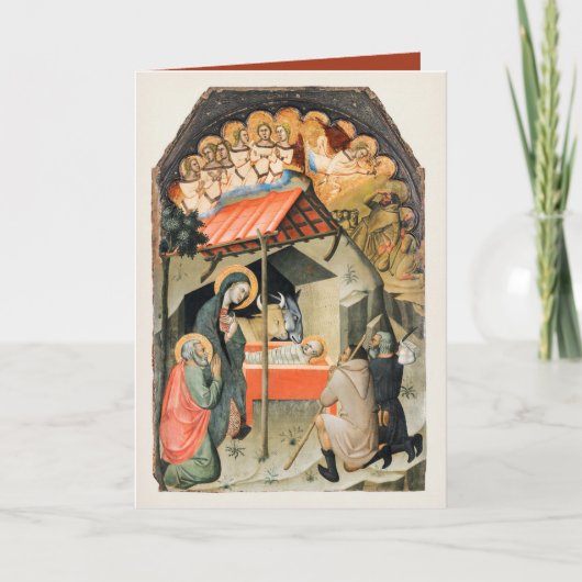 De Adoratie der Schapen door Bartolo di Fredi Kaart (Voorkant)