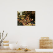 De adoratie van de schaaphersen, Giorgione Poster (Keuken)