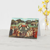 De adoratie van het mystisch lamsglas door de Eyck Kaart (Gele Bloem)