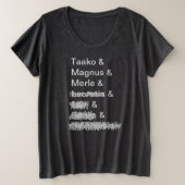 De Adventure Zone cast Grote Maat T-shirt (Design voorkant)