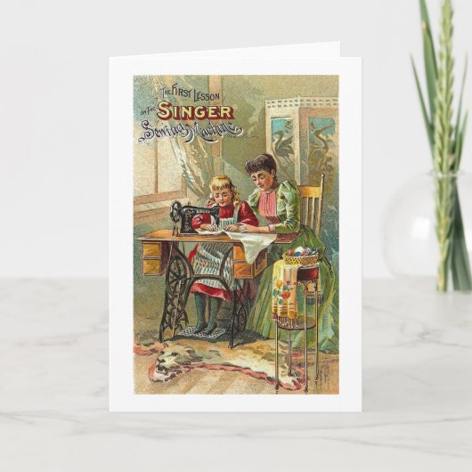 De Advertentie van de Naaimachine van de zanger de Kaart (Voorkant)