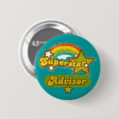 De Adviseur van de superster Ronde Button 5,7 Cm (Voorkant /achterkant)