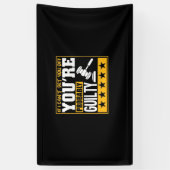 De advocaat is waarschijnlijk schuldig spandoek (Verticaal)