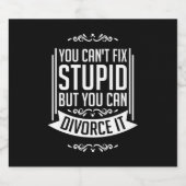 De advocaat kan het scheiden bier etiket (Enkel label)