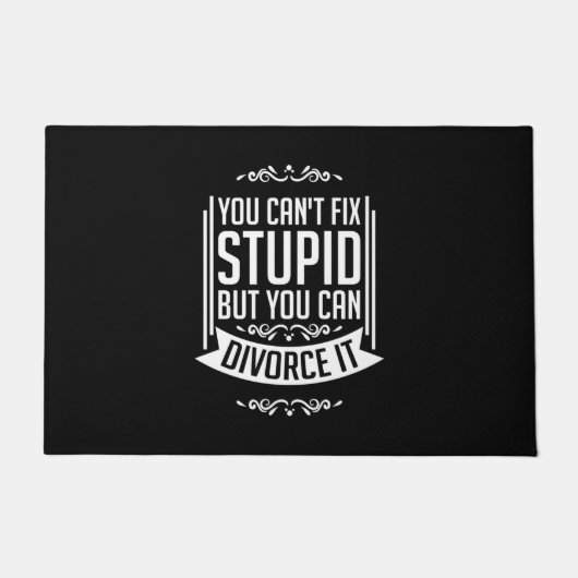 De advocaat kan het scheiden deurmat (Voorkant)