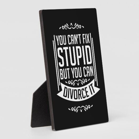 De advocaat kan het scheiden fotoplaat (Zijkant)