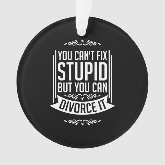 De advocaat kan het scheiden ornament (voorkant)