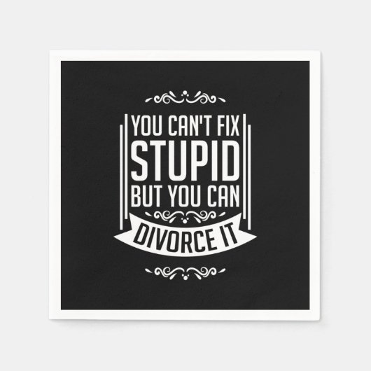 De advocaat kan het scheiden servet (Voorkant)