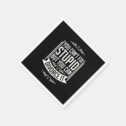 De advocaat kan het scheiden servet (Hoek)