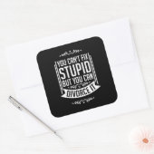 De advocaat kan het scheiden vierkante sticker (Envelop)