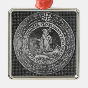 De advocaat metalen ornament