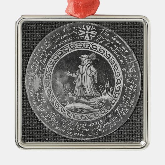 De advocaat metalen ornament (Voorkant)