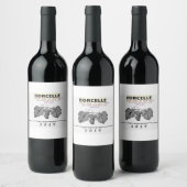 De adwicher wijn etiket (Flessen)