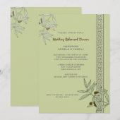 De Aegean Wedding Rehearsal-uitnodiging Kaart (Voorkant / Achterkant)