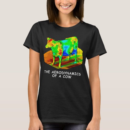 De Aerodynamica Van Een Koe T-shirt (Voorkant)