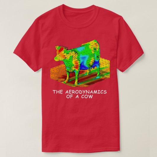 De Aerodynamiek van een Koe T-shirt (Design voorkant)