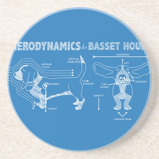 De Aerodynamiek van een troebel Zandsteen Onderzetter (Voorkant)