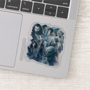 De afbeelding met vijf tekens sticker