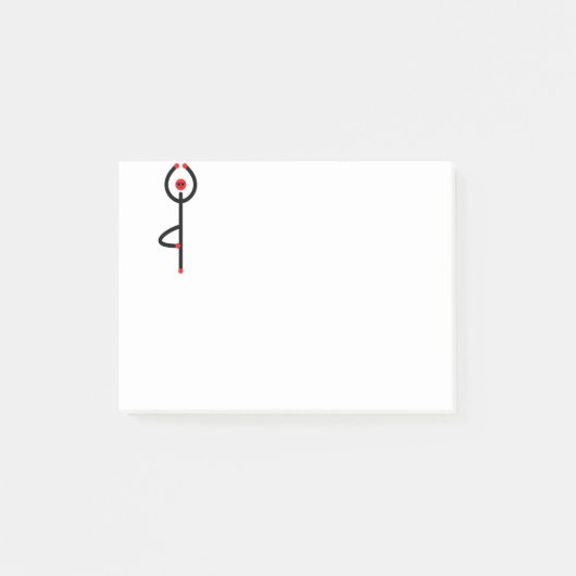De afbeelding van de boomyoga. post-it® notes (Voorkant)