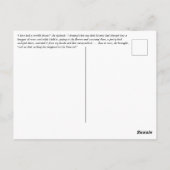 De  afbeelding van de koningin en de magische voge briefkaart (Achterkant)