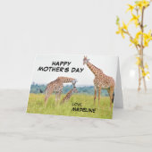 De Afbeeldingen van Getty | Familie van de Giraffe Kaart (Gele Bloem)