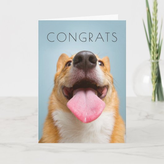 De Afbeeldingen van Getty | zeer Gelukkige Corgi Kaart (Voorkant)