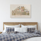De afbraak van de Bastille, juli 1789 Canvas Afdruk (Insitu (Slaapkamer))
