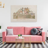 De afbraak van de Bastille, juli 1789 Canvas Afdruk (Insitu (Woonkamer))