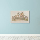 De afbraak van de Bastille, juli 1789 Canvas Afdruk (Insitu (Houten vloer))