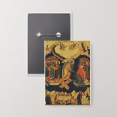 De afdaling van Christus in het dodenrijk Opstandi Button (Voorkant / Achterkant)