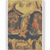 De afdaling van Christus in het dodenrijk Opstandi Sticker (Voorkant)