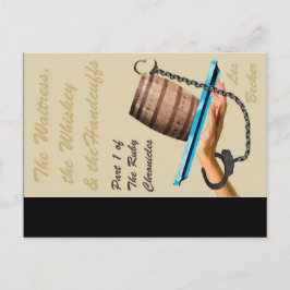 De afdekking "The Waitress, the Whiskey & the Hand Briefkaart