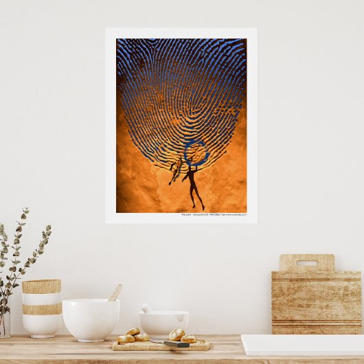 De afdruk - L'empreinte Poster (Keuken)