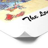 De afdruk van de landende partij - Gepersonaliseer Poster (Hoek)