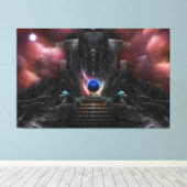 De afdruk van het osphiliumcanvas canvas afdruk (Insitu (Houten vloer))