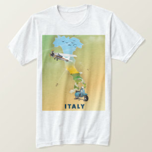 De affiche van de Reis van Italië T-shirt