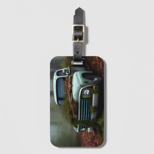 De afgedankte digitale Truck Art Bagagelabel (Voorkant (verticaal))