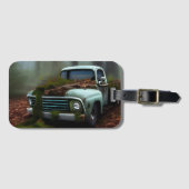 De afgedankte digitale Truck Art Bagagelabel (Voorkant (horizontaal))