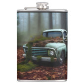 De afgedankte digitale Truck Art Heupfles (Voorkant)