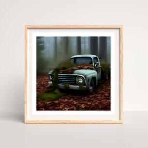 De afgedankte digitale Truck Art Poster