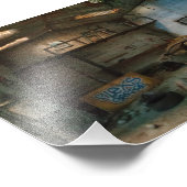 De afgedankte garagedruk - Afgekende miniaturen Foto Afdruk (Hoek)