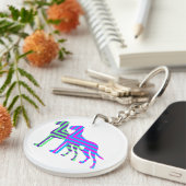 De afgedekte Grote Deen Sleutelhanger (Voorkant Rechts)