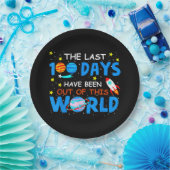 De afgelopen 100 dagen zijn uit deze wereld gewees papieren bordje (Feest)