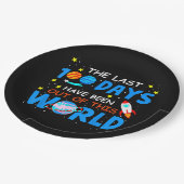 De afgelopen 100 dagen zijn uit deze wereld gewees papieren bordje (Gekanteld)